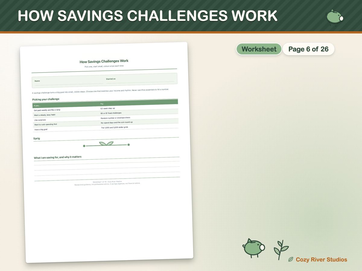 Savings Challenge Printable Pack, image 3